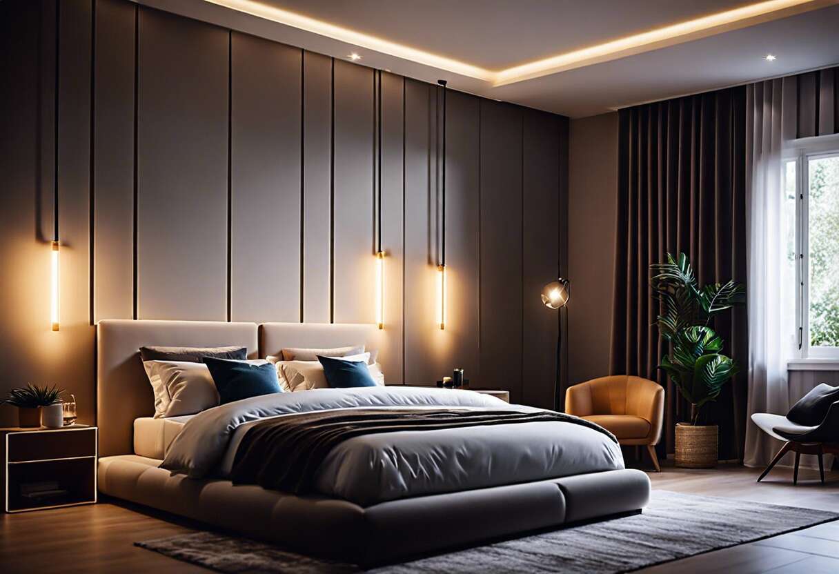 Les luminaires intelligents dans la chambre à coucher : tendances et fonctionnalités