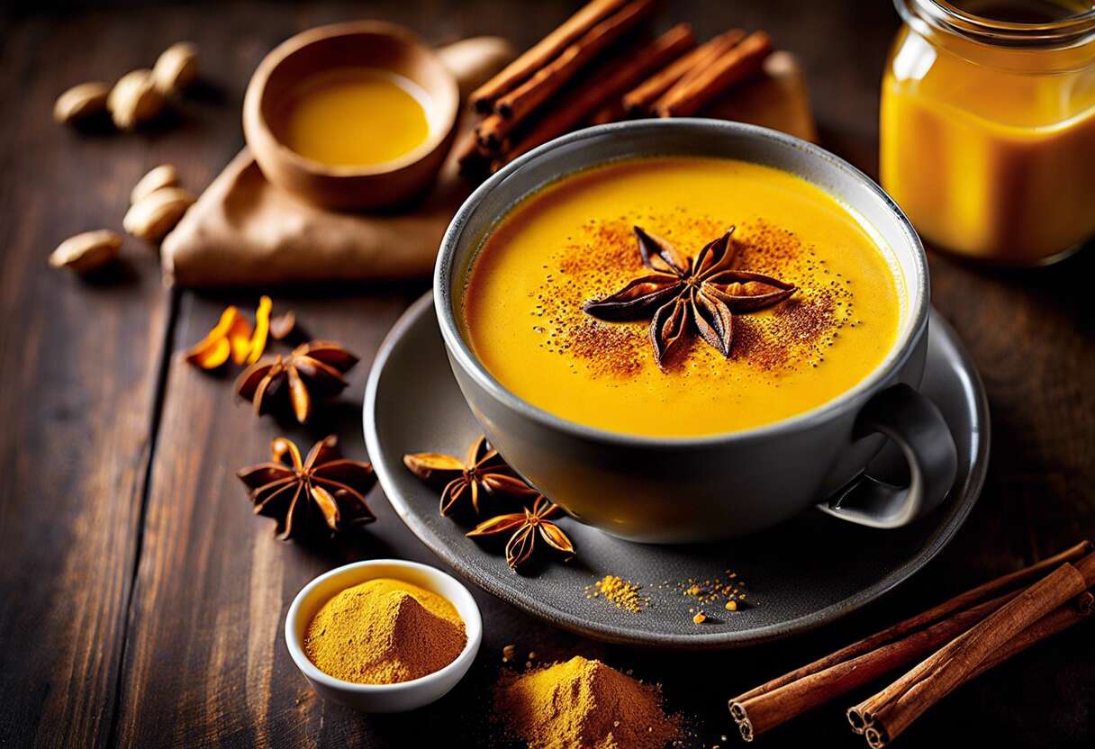Curcuma latte : une boisson santé aux saveurs exotiques
