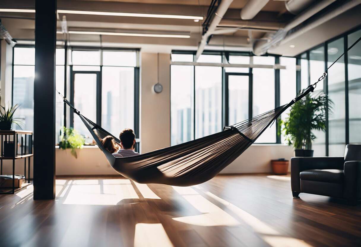 Hamac de bureau : l'accessoire insoupçonné pour réduire le stress