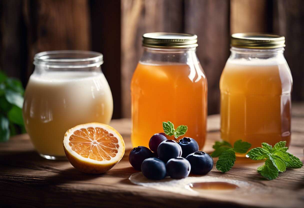 Le kéfir et le kombucha : zoom sur ces boissons probiotiques populaires