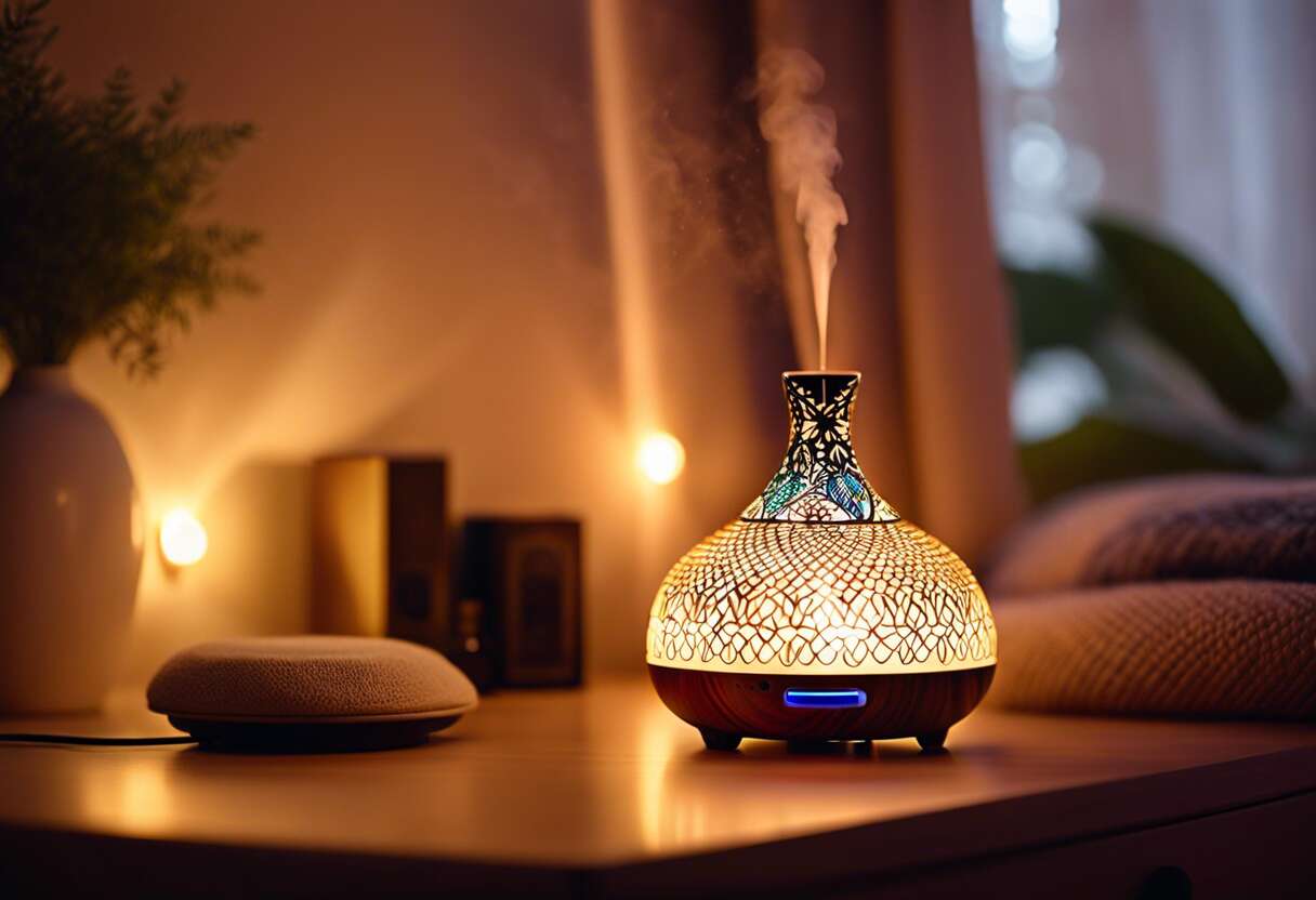 Créer une atmosphère relaxante : les diffuseurs d'huiles essentielles avec veilleuse