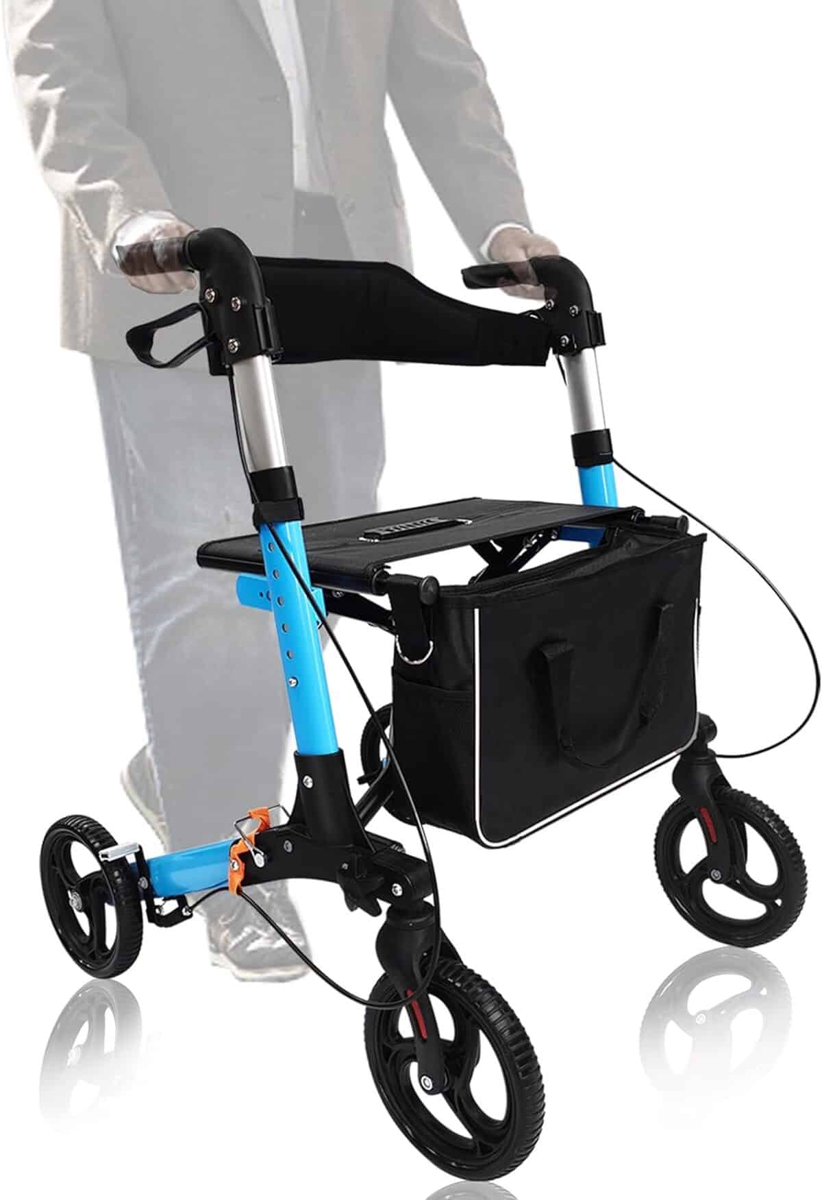 Test : déambulateur Elelife 2 en 1 avec siège, pratique et pliable