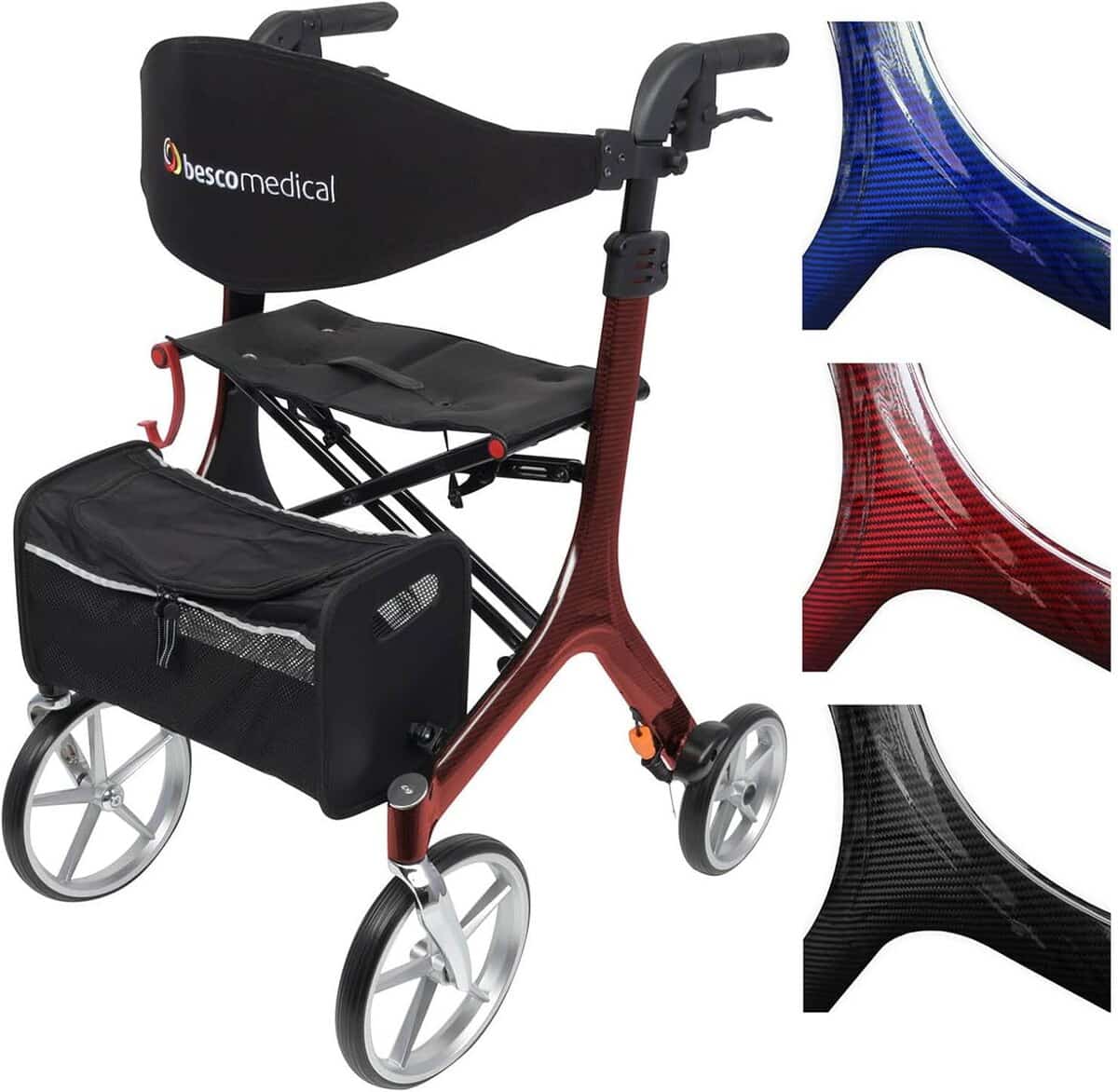 Test : déambulateur pliable bescomedical CARBON - légèreté et style en taille L