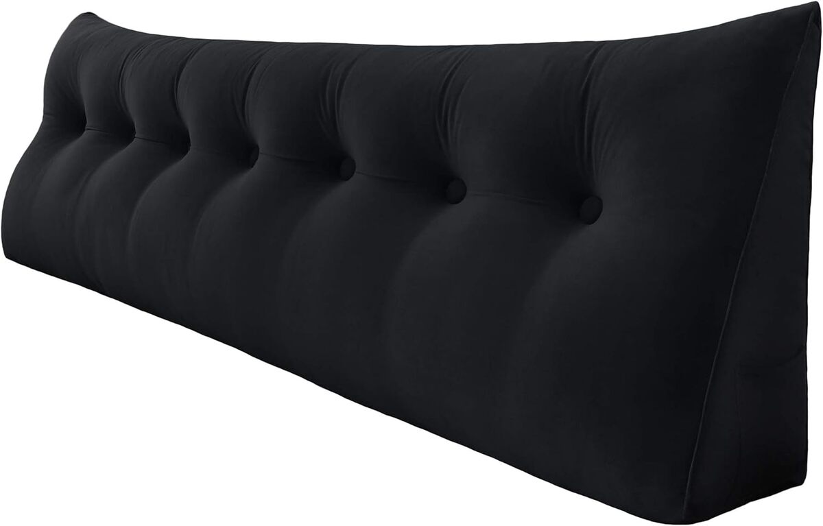 Test du coussin de soutien Vercart : confort et support en velours noir