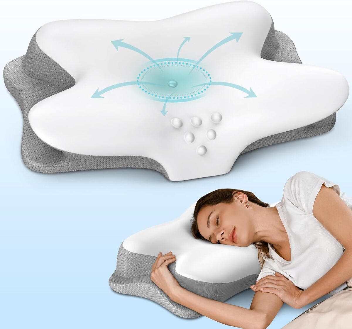 Test : oreiller ergonomique cervical en mousse à mémoire de forme