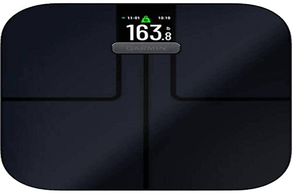 Test de la balance connectée Garmin Index S2 : analyse complète du corps en noir