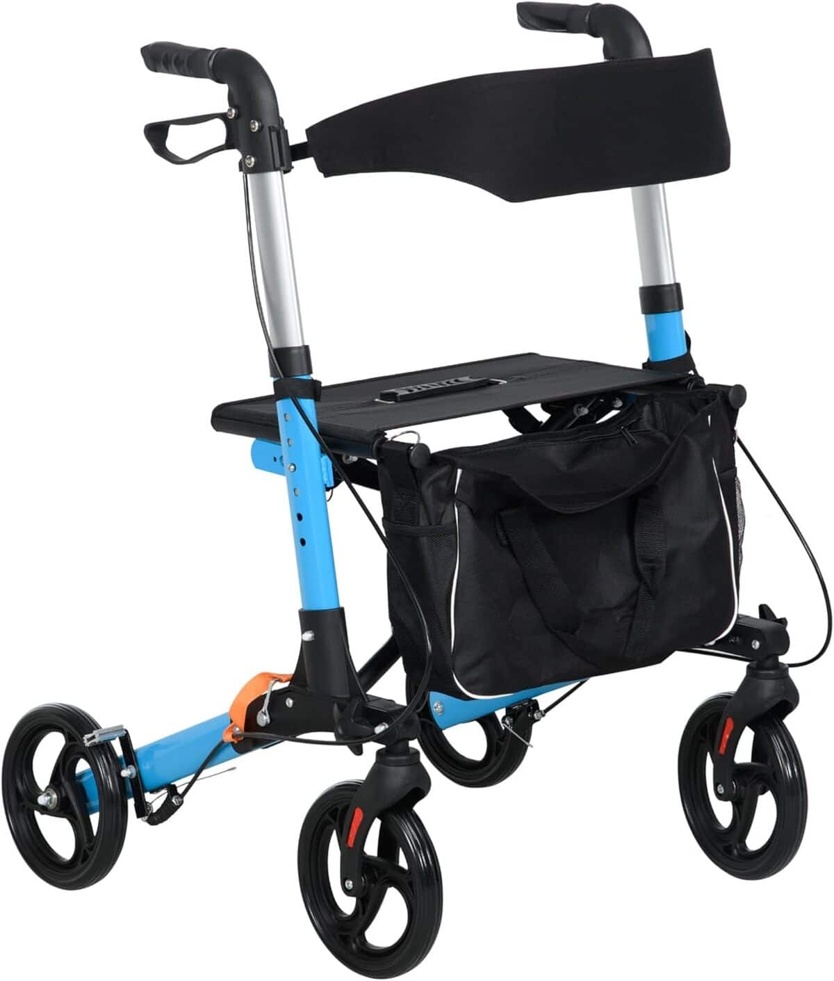 Test : déambulateur pliant HOMCOM avec siège et freins à main