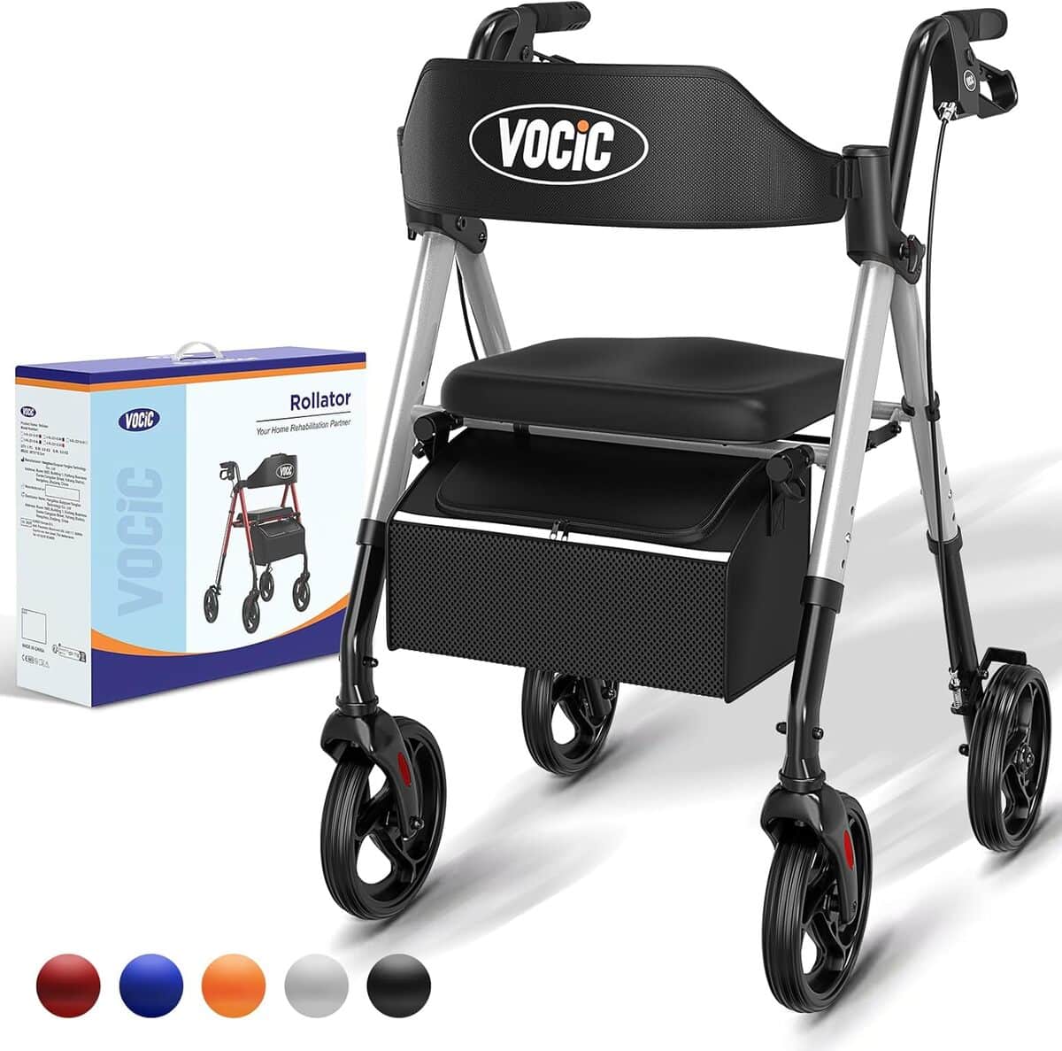 Test : déambulateur VOCIC 4 roues pliable, léger et tout-terrain