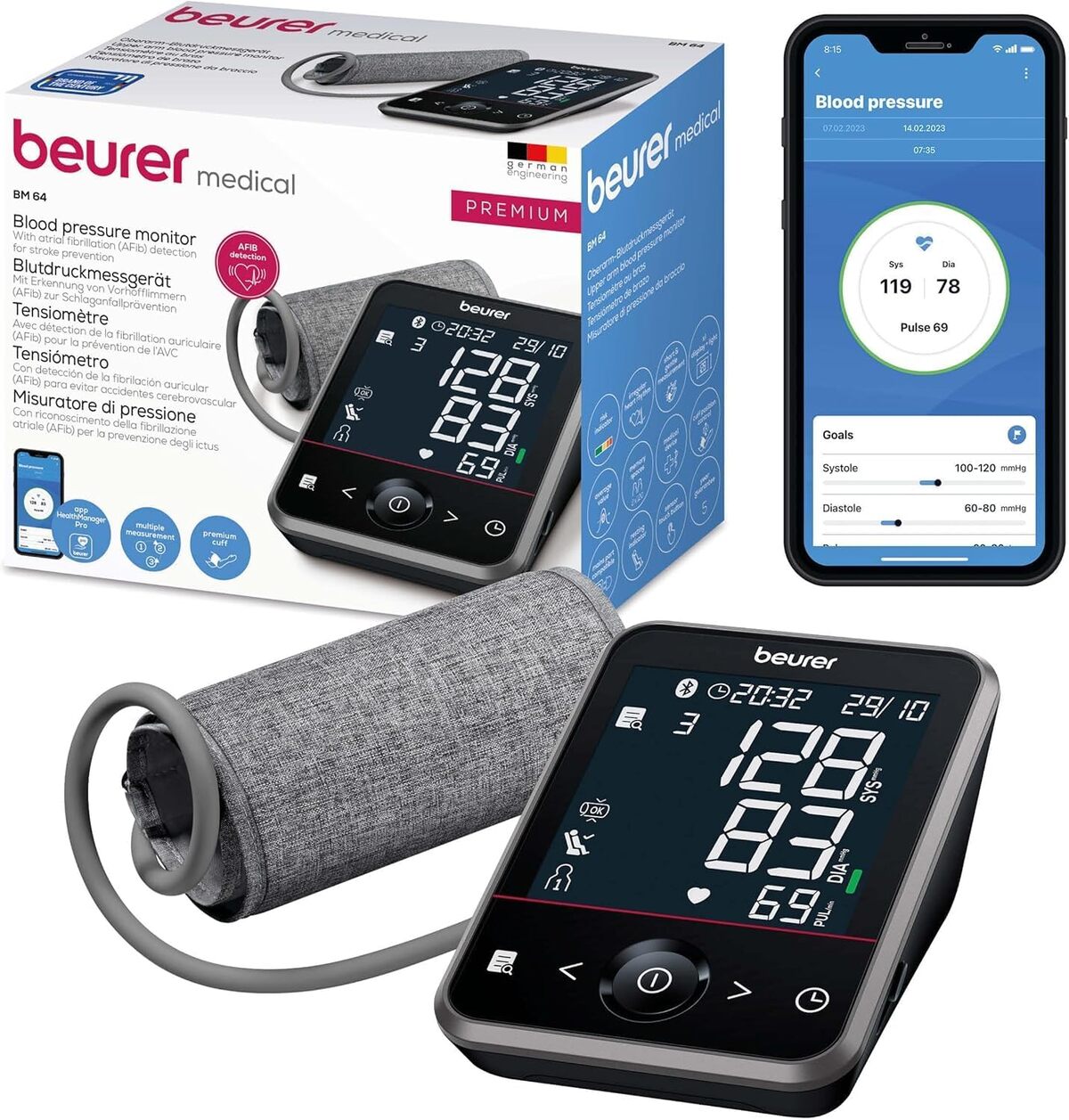 Test du tensiomètre Beurer BM 64 : détection AFib et connectivité app