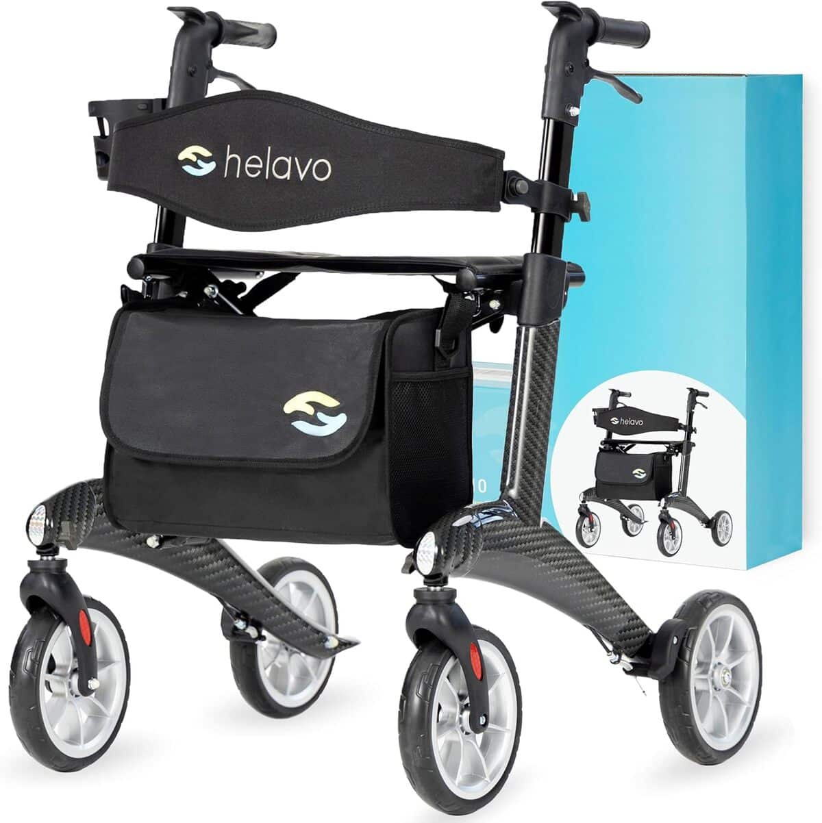 Test : helavo déambulateur pliable ultraléger en fibre de carbone