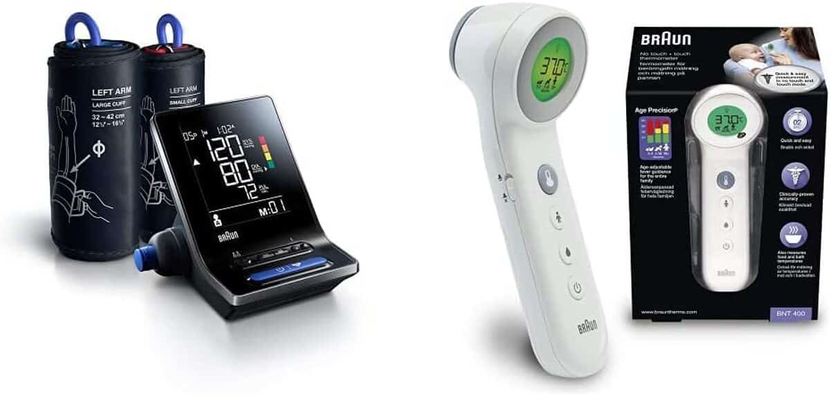 Test du tensiomètre Braun ExactFit 5 Connect et thermomètre Age Precision