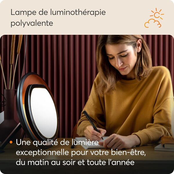 Lumie Halo | Luminothérapie multifonction pour votre bien-être 24h/24, toute l'année | 10 000 lux, 2,22 kg