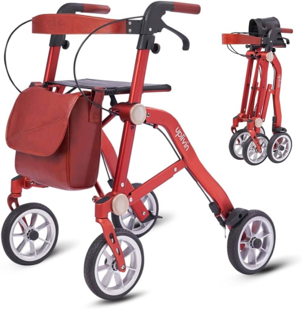 Test du déambulateur Uplivin Trive 4 roues pliable par Mobio