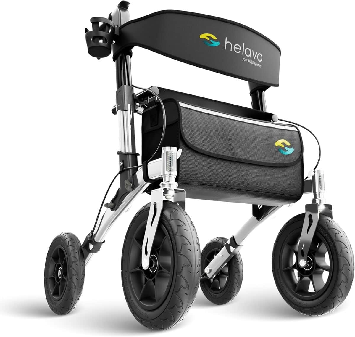 Test Helavo : déambulateur extérieur à pneus increvables