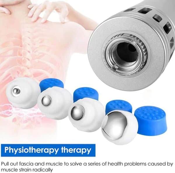 Appareil De Thérapie Par Ondes De Choc ED,Masseur Professionnel Pour Soulager La Douleur Avec 7 Têtes De Massage,Pour Blessures Sportives,Soulagement Des Douleurs Musculaires,Blessures Articulaires