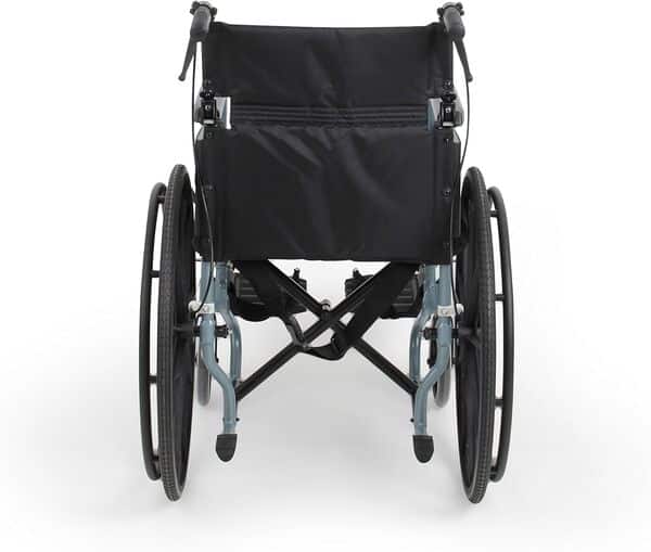 Days Escape Lite Self Propelled Standard Wheelchair, Purple, Lightweight and Foldable Frame, Aluminium Wheelchair, Portable Transit Travel Chair, Removable Footrests