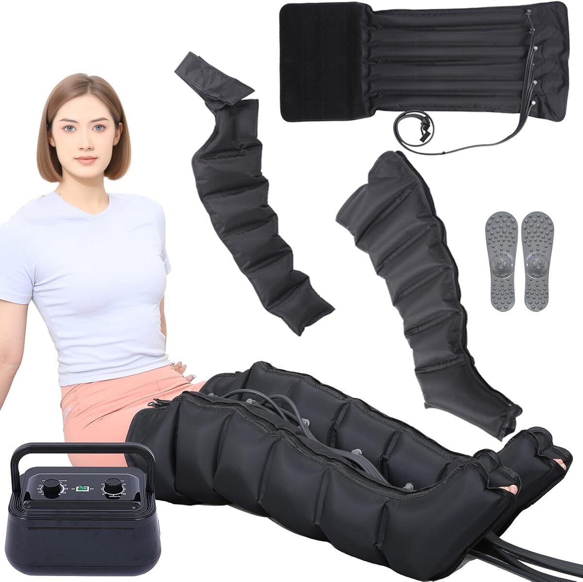 Test bottes pressothérapie 6 chambres : drainage lymphatique complet