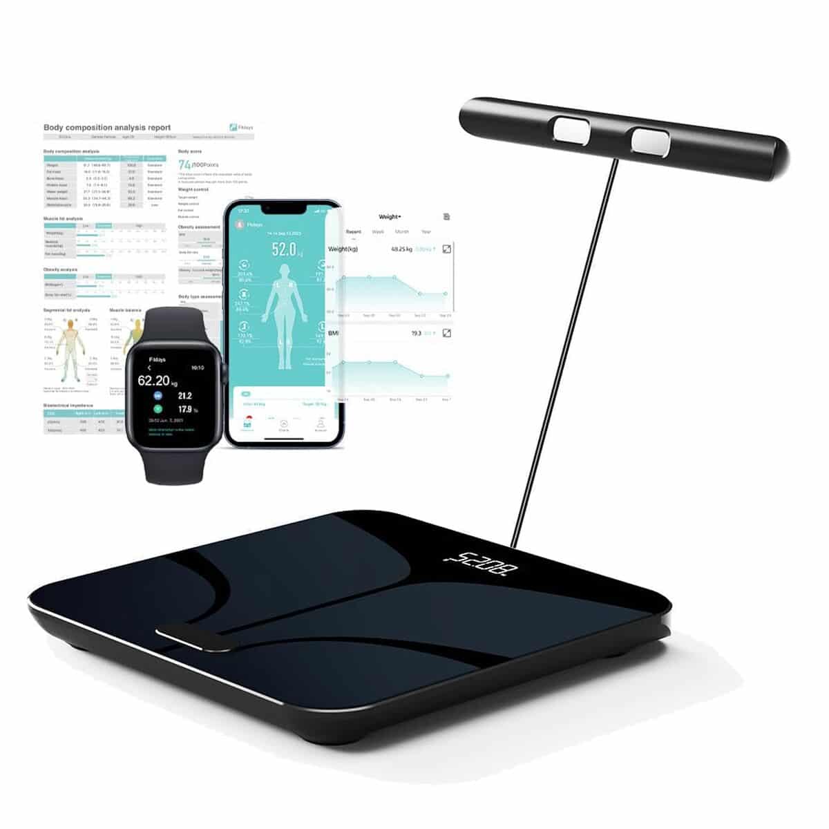 Test de la balance connectée impédancemètre 8 électrodes
