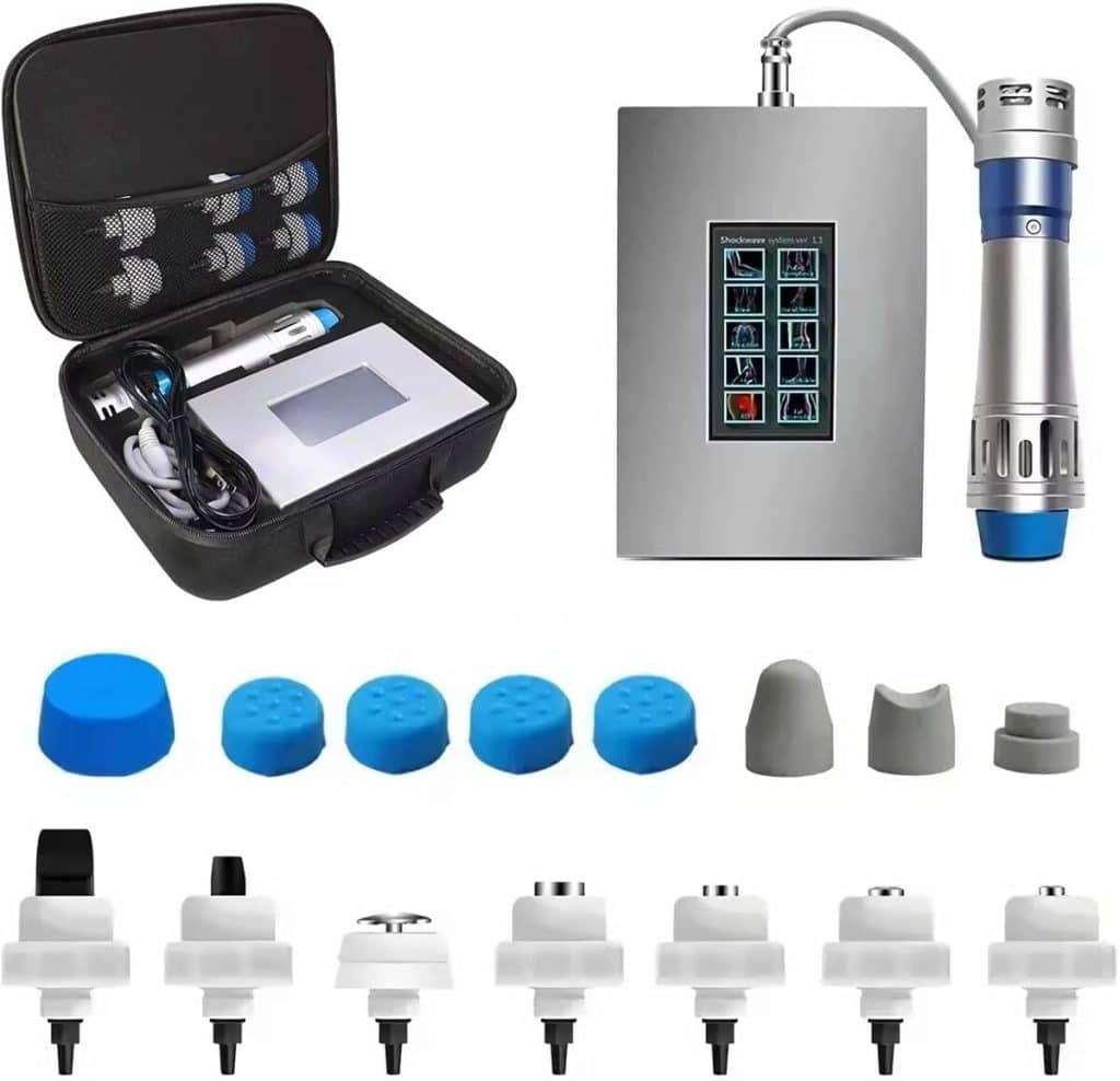 Test de l'appareil XUCS par ondes de choc pour douleurs articulaires et musculaires