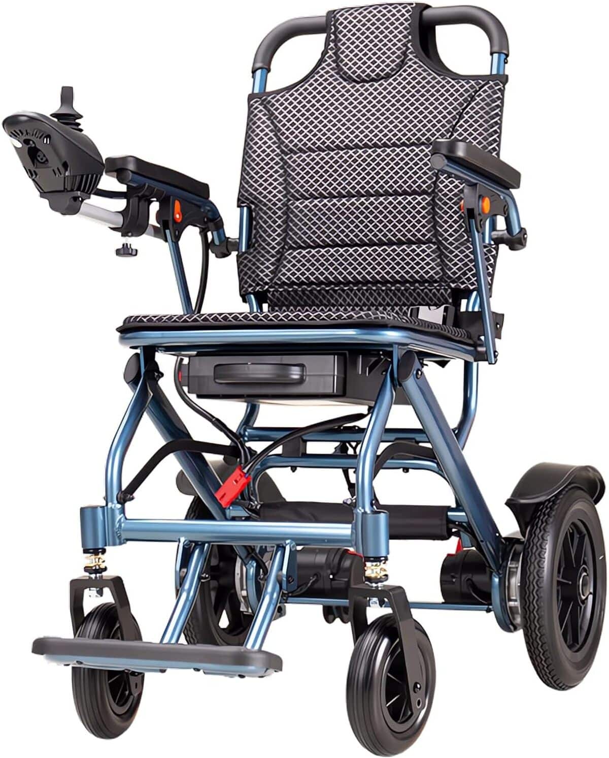 Test du fauteuil roulant électrique D04 : pliable, léger et puissant