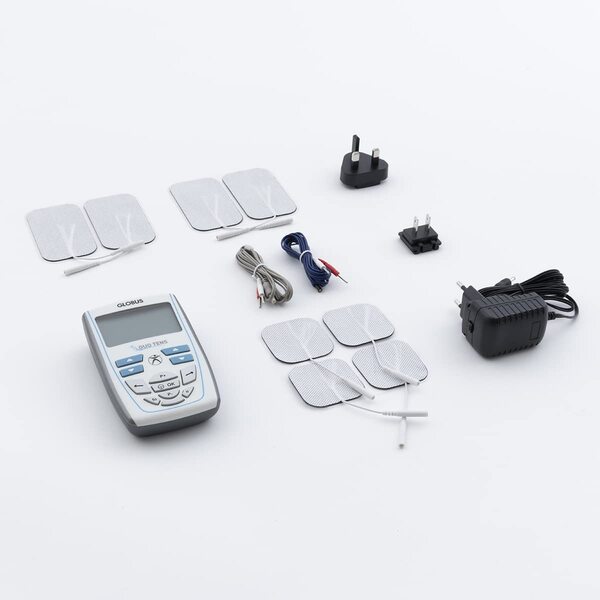 Globus | Duo Tens, électrostimulateur à 2 canaux, 20 programmes pour Le Traitement des symptômes douloureux Les Plus Courants