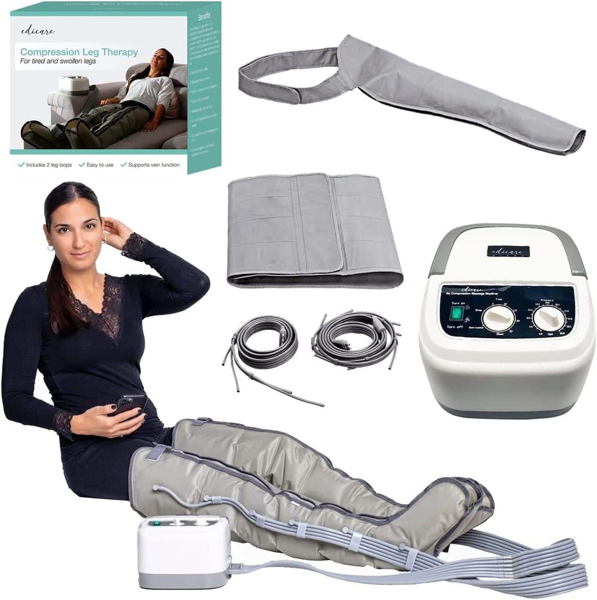 Test : bottes de pressothérapie Edicare pour un drainage lymphatique complet