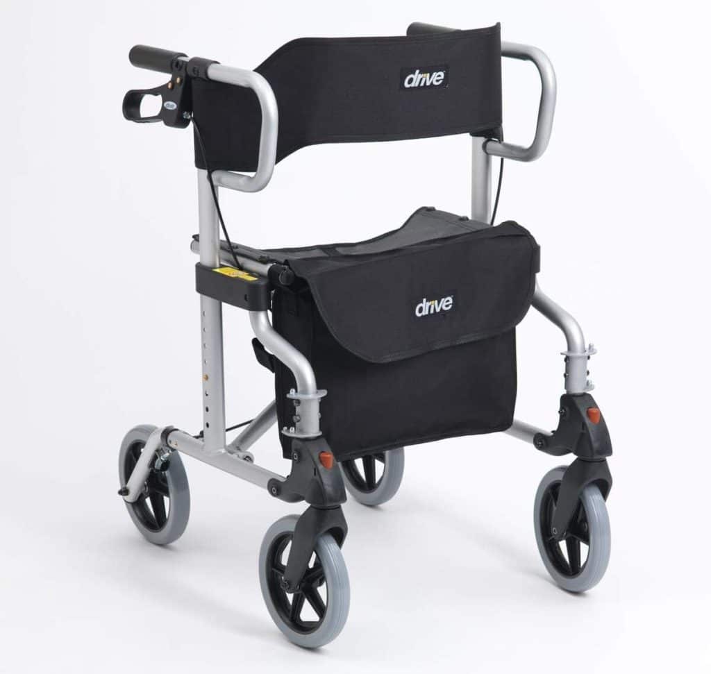Test du déambulateur Drive DeVilbiss Diamond Deluxe argenté