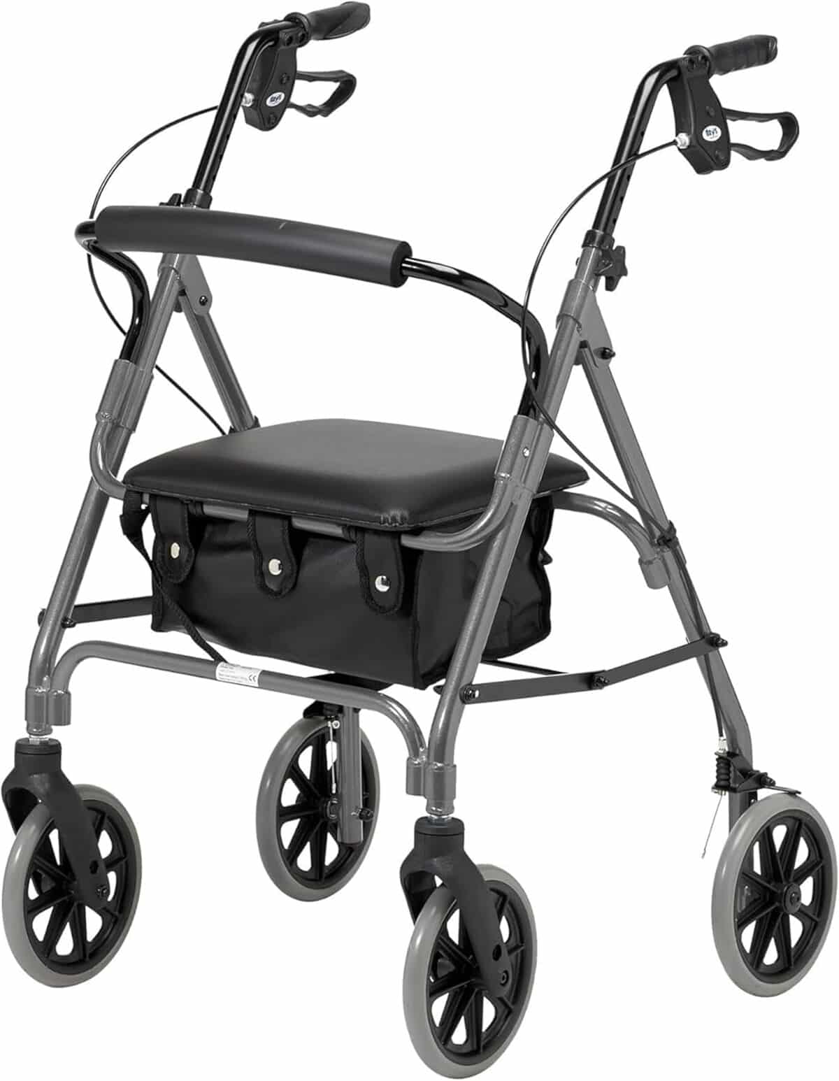Test du rollator Days pliant léger à quatre roues : confort et sécurité au rendez-vous
