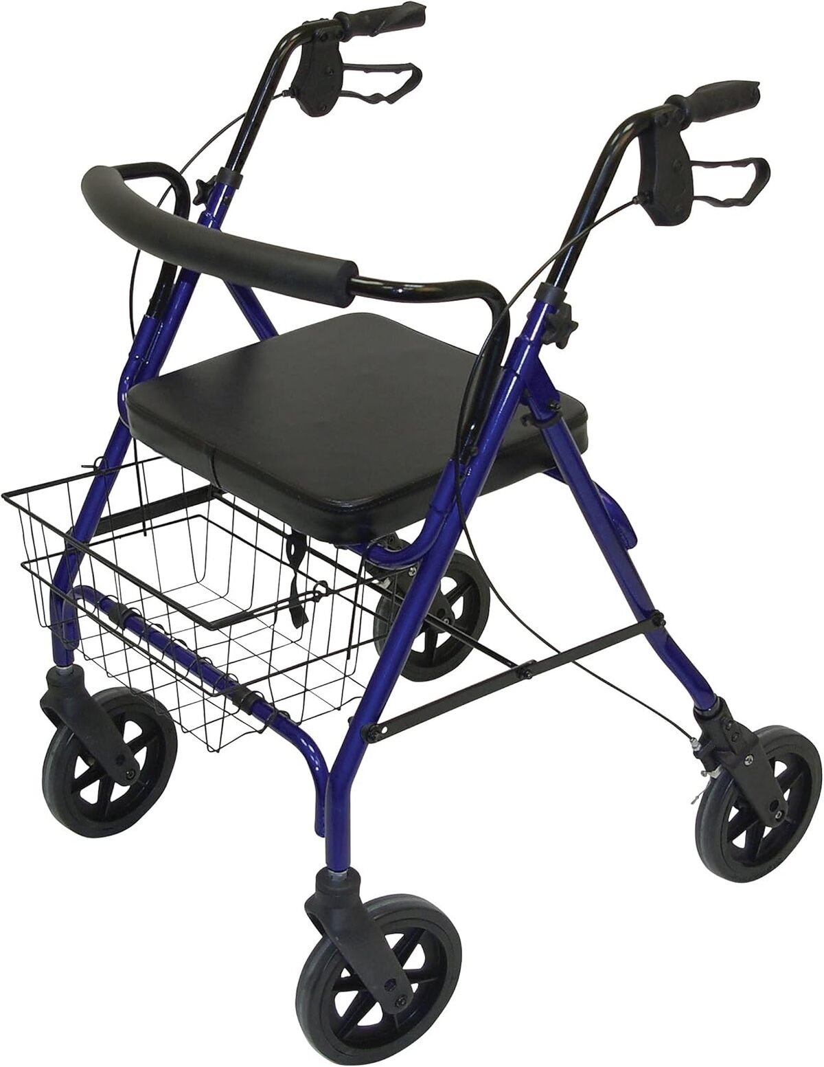 Test du rollator Days XXL avec dossier incurvé bleu