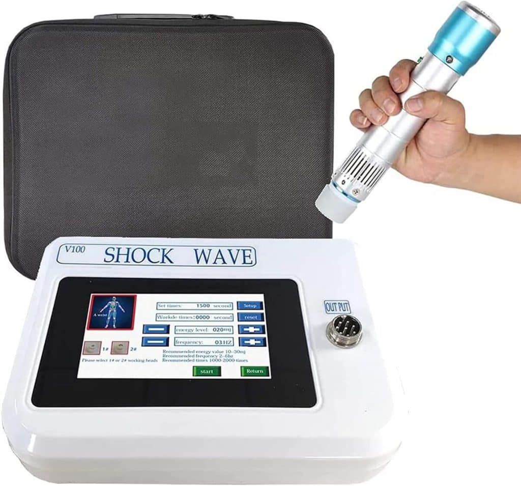 Test de la machine de thérapie par ondes de choc : soulagement efficace des douleurs