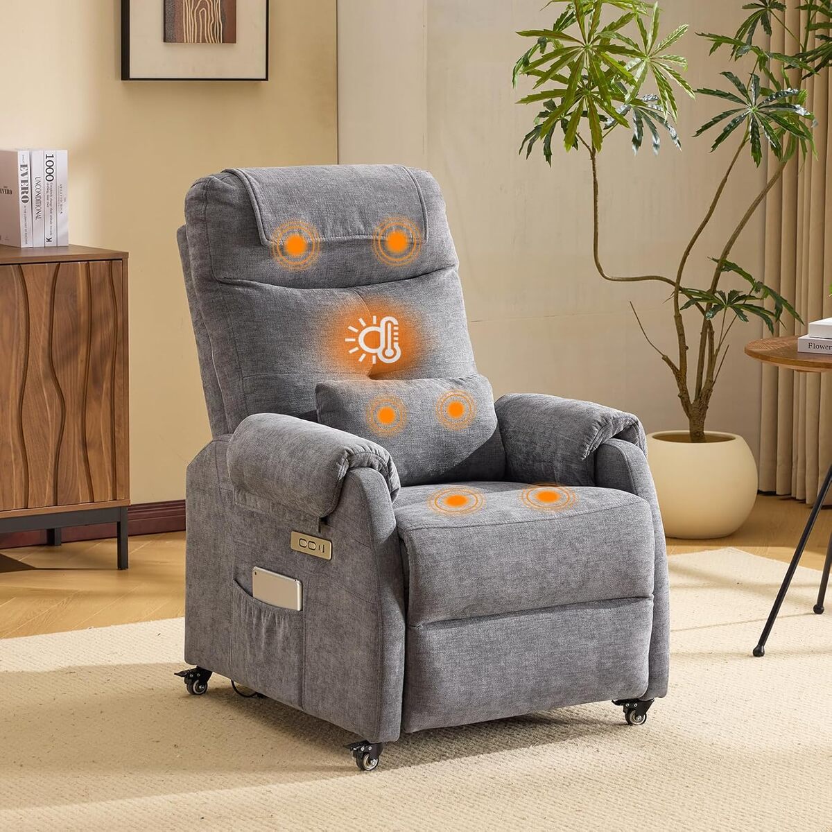 Test du fauteuil massant Bonnlo avec 6 points de massage et chauffage