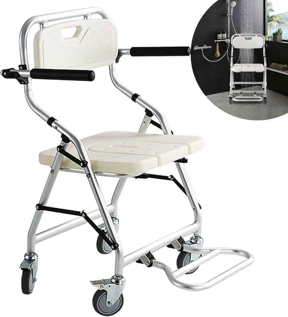 Test du tabouret de douche Aocay pour adultes handicapés