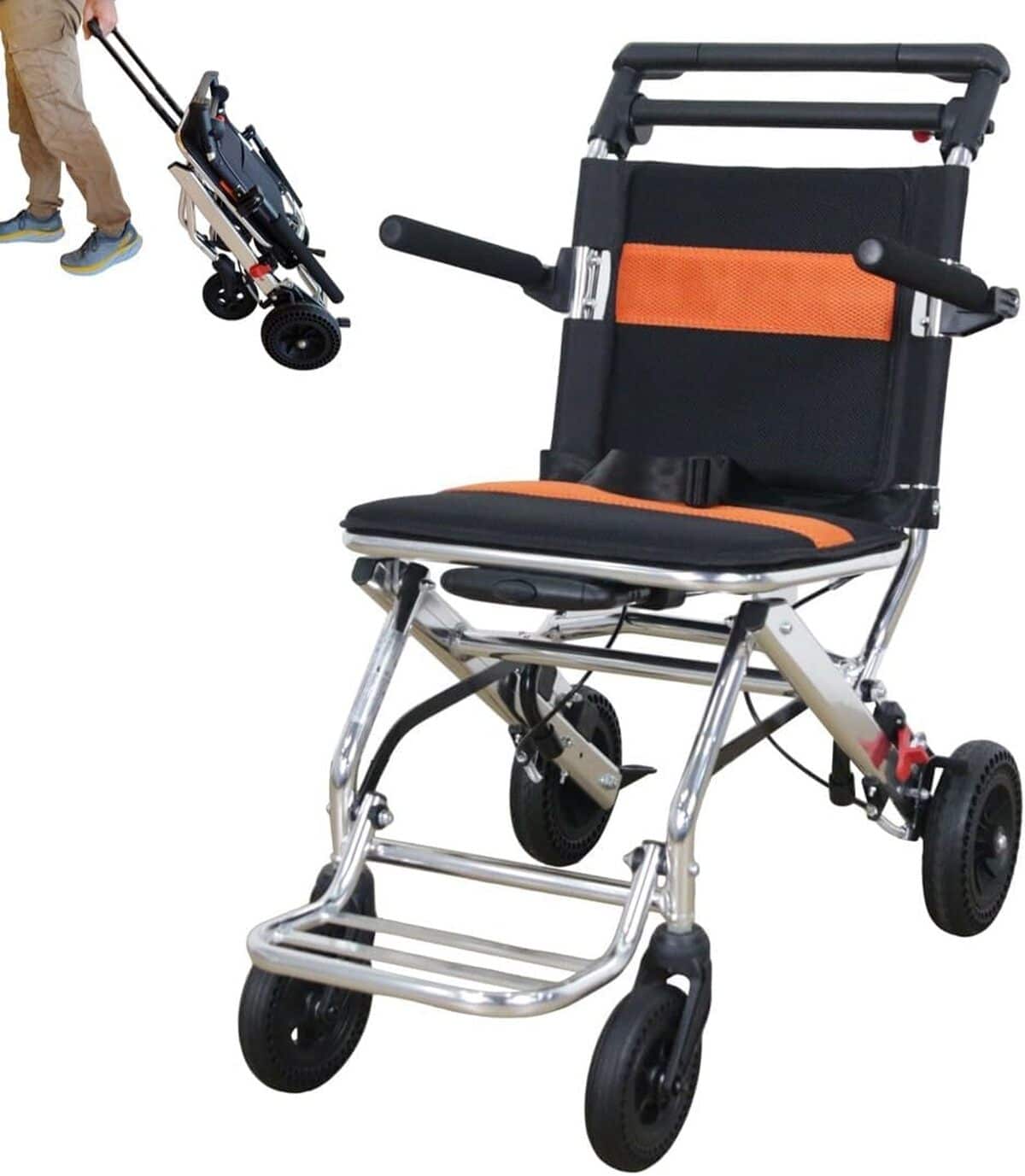 Test Fauteuil Roulant Pliable Polironeshop KIO En Aluminium