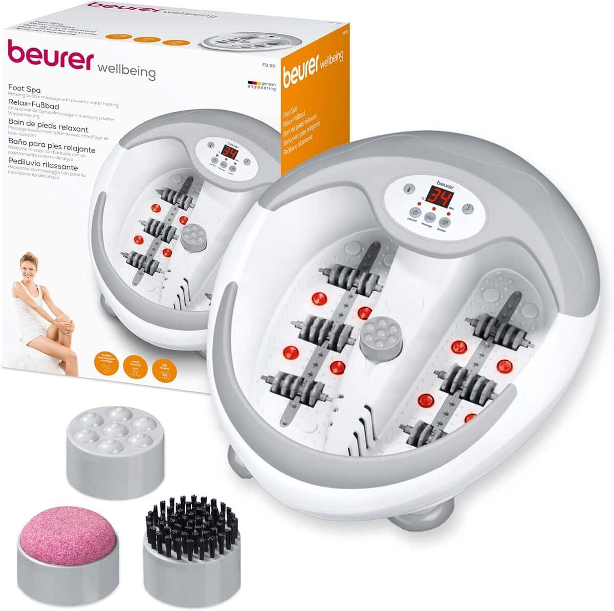 Test : bain de pieds multifonction relaxant beurer FB50