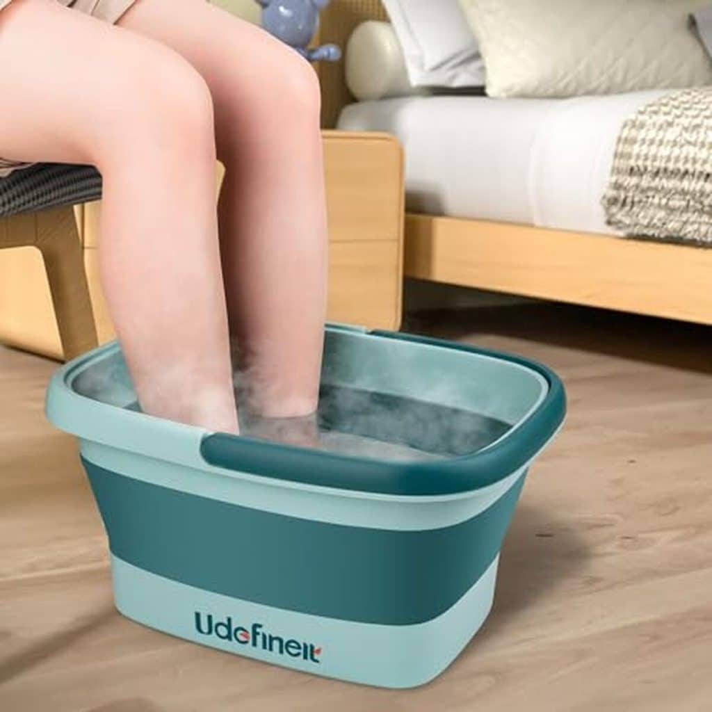 Test du bassin de bain de pieds Udefineit : pliable, portable et massant