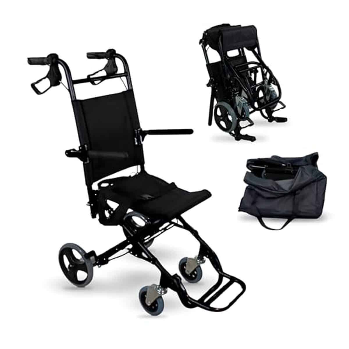 Test : fauteuil de transfert pliant Mobiclinic Saturno en aluminium