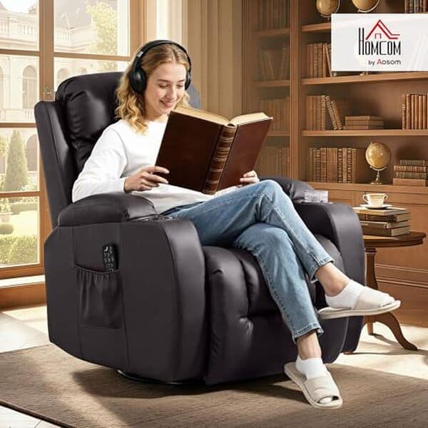 Découvrez notre test complet du fauteuil de massage inclinable HOMCOM : confort, pivotement à 360° et relaxation maximale garantis pour un moment de détente unique.