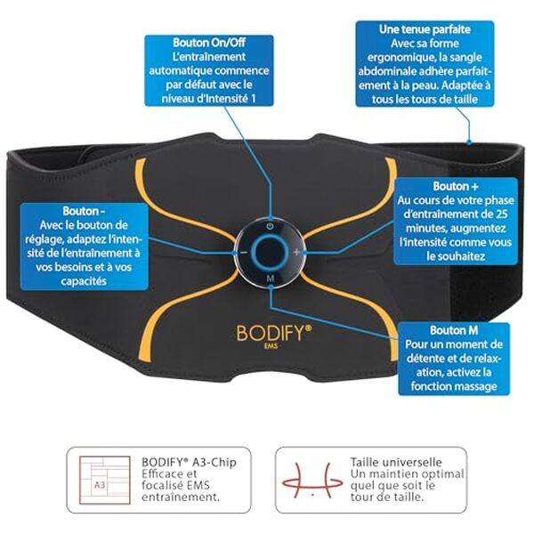 Découvrez la ceinture Bodify Pro 3 en 1 pour une électrostimulation optimale : améliorez votre forme physique et remodelez votre corps facilement. Apprenez pourquoi cette ceinture est l'alliée idéale pour vos entraînements.