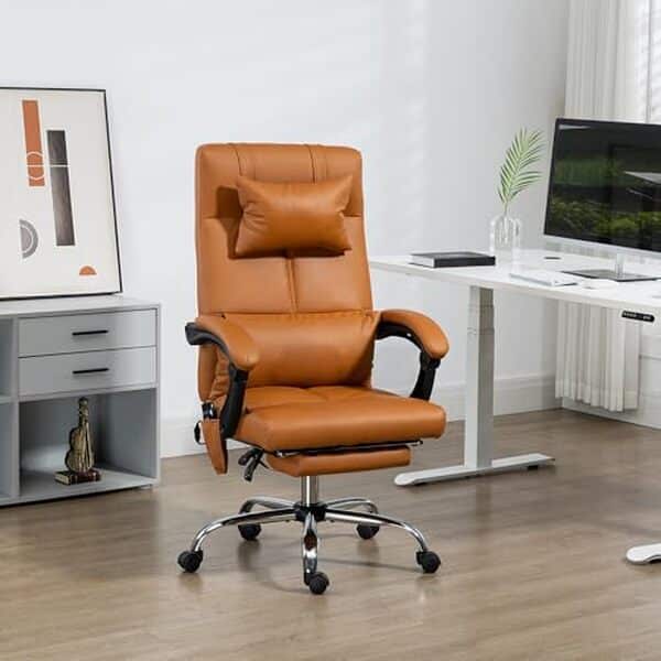 Découvrez notre avis complet sur le fauteuil de bureau Vinsetto, un modèle avec massage, chauffage et repose-pieds pour un confort optimal au travail.