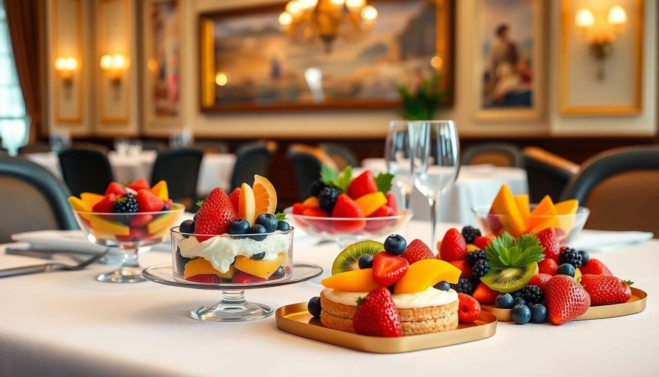 Les desserts : s&eacute;lectionner les options fruit&eacute;es