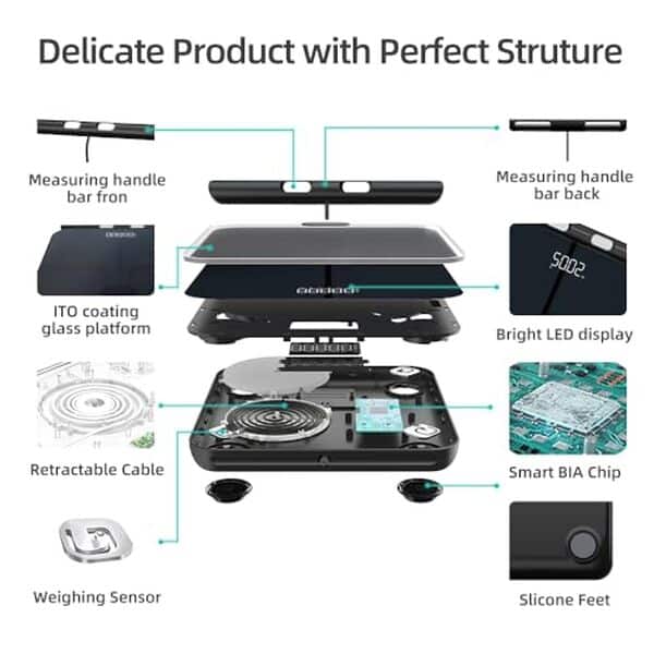 Découvrez le test complet du pèse-personne Fitdays FI2211WB-BLACK à 8 électrodes : analyse corporelle précise, fonctionnalités avancées et design élégant pour suivre votre forme avec précision.