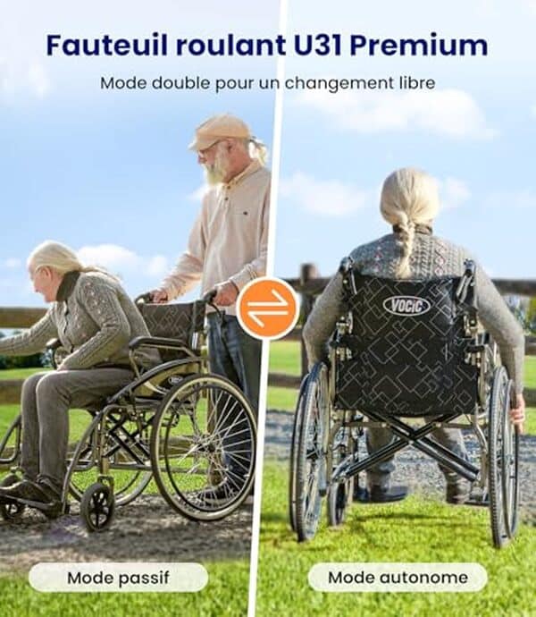 Découvrez notre test complet du fauteuil roulant pliable léger VOCIC U31 : stabilité, robustesse et confort au rendez-vous pour une mobilité améliorée.