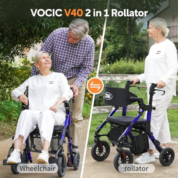 Découvrez le test du VOCIC bleu 2 en 1 : déambulateur et fauteuil roulant pour des voyages pratiques. Polyvalence et confort au rendez-vous pour faciliter vos déplacements.