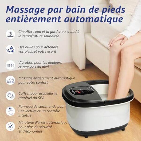Optimisez votre relaxation avec notre test du masseur de pieds électrique Shiatsu efficace et pratique pour un bien-être à domicile€™'