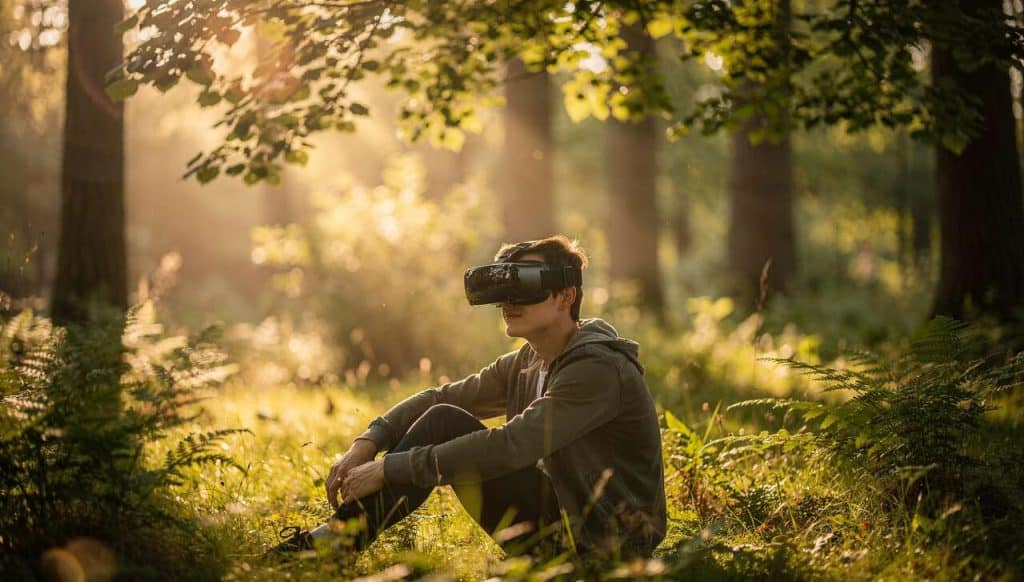 Réduire le stress avec la réalité virtuelle et la nature