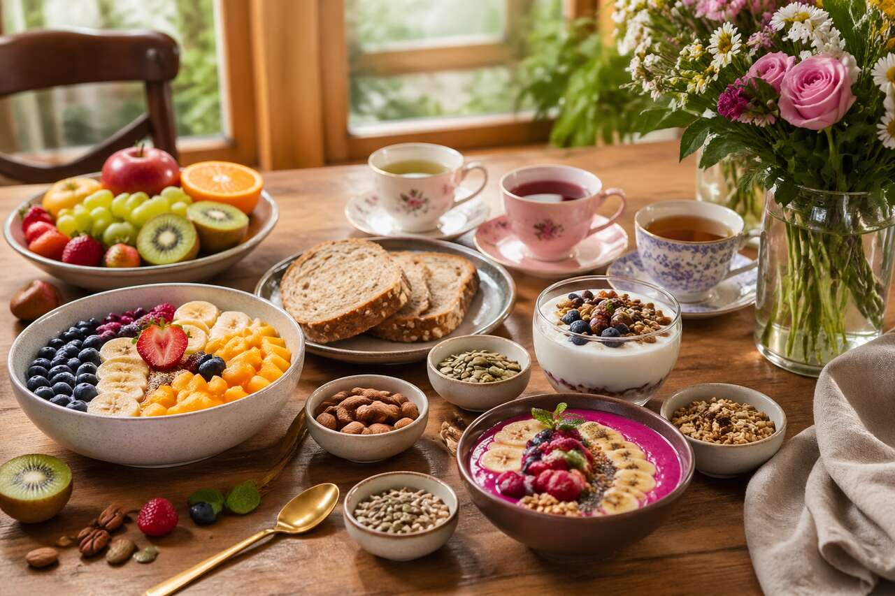 Idées de petits déjeuners sains et variés