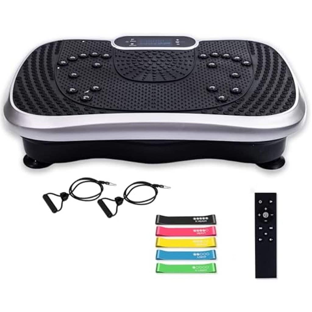 Test : plateforme vibrante 99 niveaux avec bluetooth et télécommande