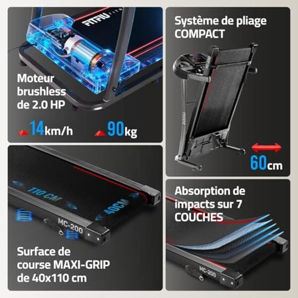 Découvrez notre avis complet sur le tapis de course pliable FITFIU Fitness 1500W : caractéristiques, performances et verdict du test pour vous aider à choisir. 