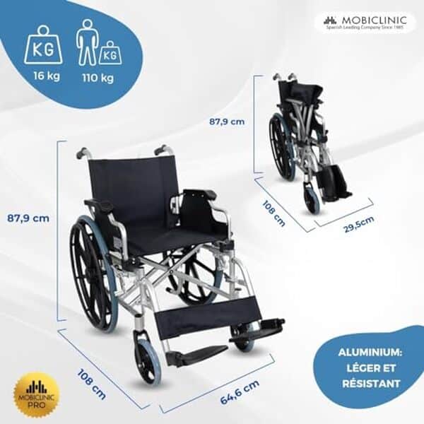 Découvrez notre test détaillé du fauteuil roulant Mobiclinic ópera : modèle pliable, léger et pratique pour une mobilité optimale au quotidien. 