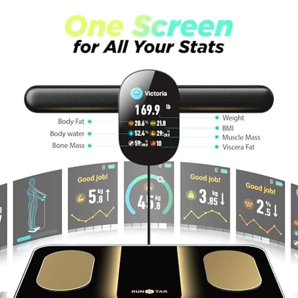 Découvrez notre test complet de la balance RunSTAR avec 8 électrodes : analyse de composition corporelle, précision et fonctionnalités du pèse-personne intelligent.